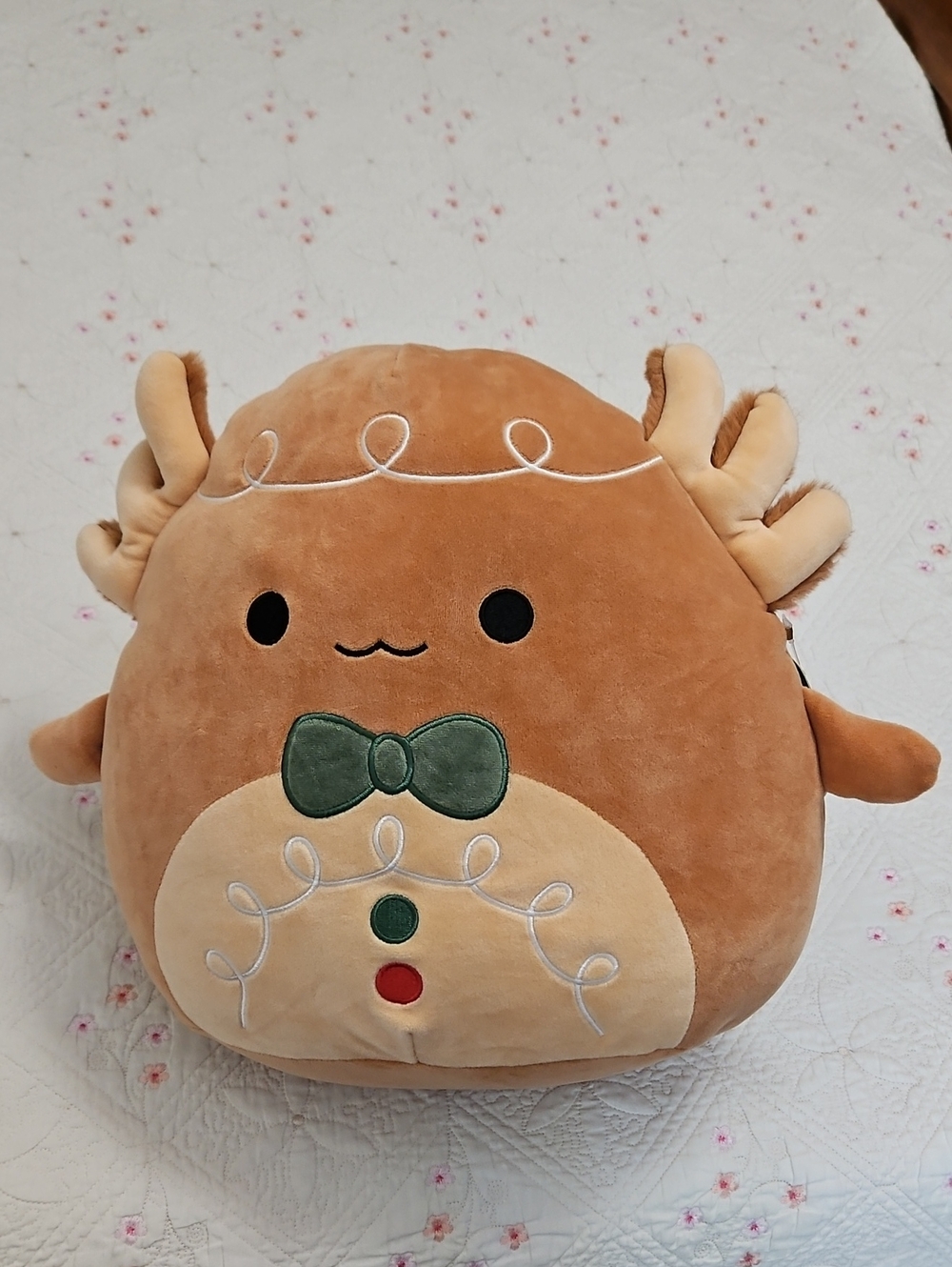 Squishmallows Den the Axolotl Gingerbread 11” NWT Christmas Holiday 2023